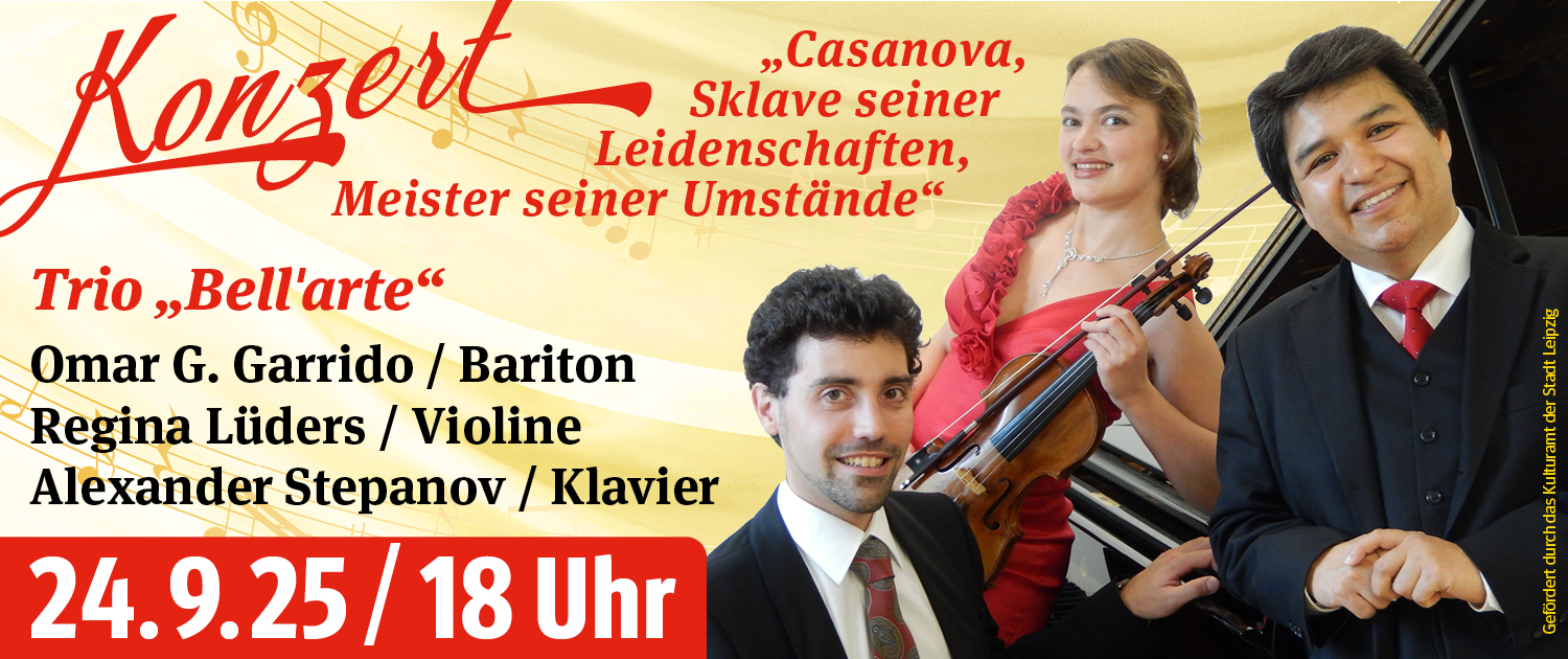 Omar G. Garrido, Bariton; Regina Lüders, Violine; Alexander Stepanov, Klavier
